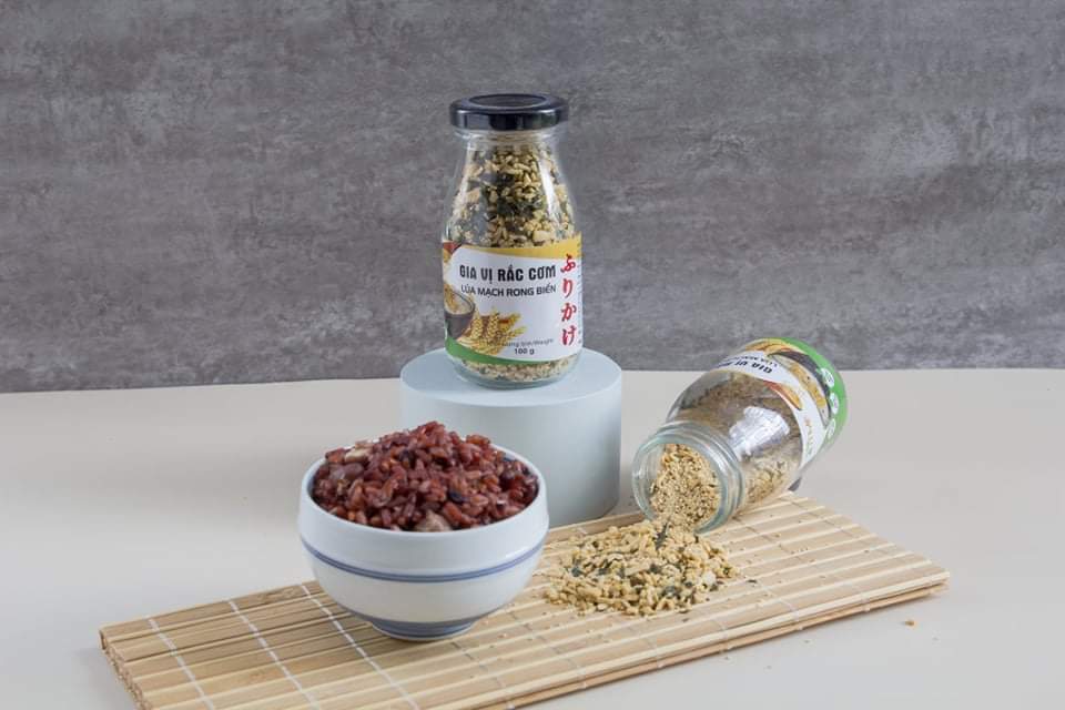 Gia vị rắc cơm lúa mạch rong biển