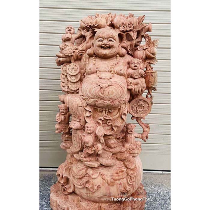 Tượng Di Lặc Gánh Đào Ngũ Phúc 