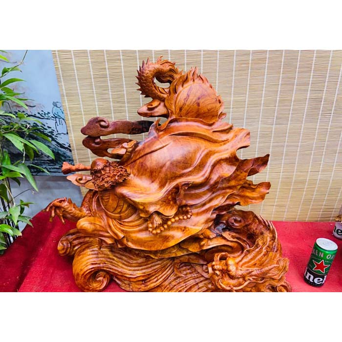 Tượng Gỗ Đạt Ma Sụn Hương Vip