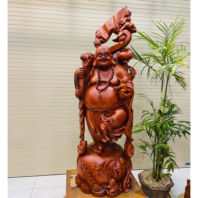 Tượng Di Lặc Vác Như Ý Cao 1m7