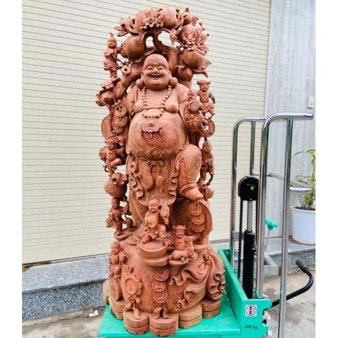 Tượng Di Lặc Cửu Phúc Mẫu Nghệ Nhân Đẹp Số 1 Vn