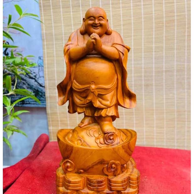 Di Lặc Đứng Bát Vàng