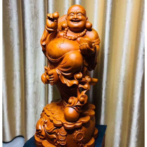 Tượng Phật Di Lặc Đứng Búng Bi Cao 70cm