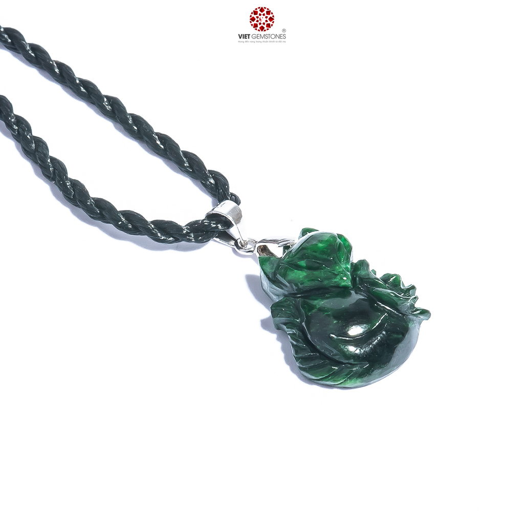 Mặt dây chuyền hồ ly cẩm thạch