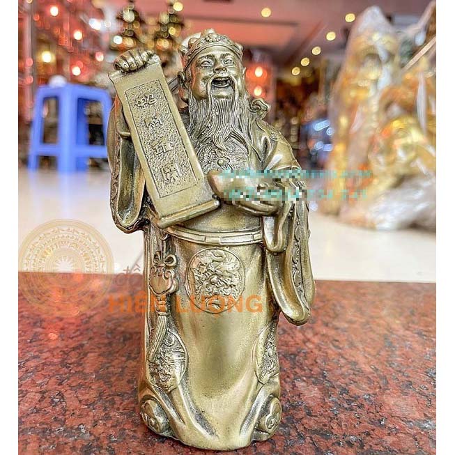 Tượng Ông Thần Tài Đứng Cầm Sớ