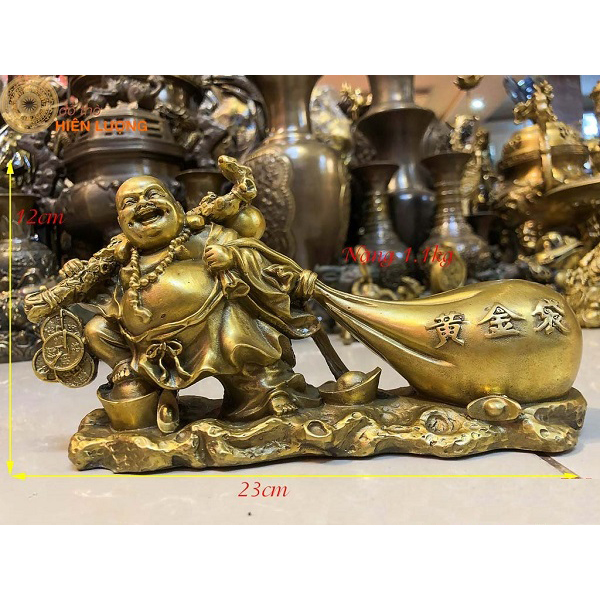 Tượng Di Lặc Kéo Bao Tiền