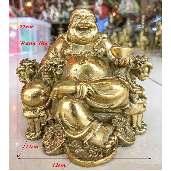 Tượng Di Lặc Ngồi Ngai Rồng