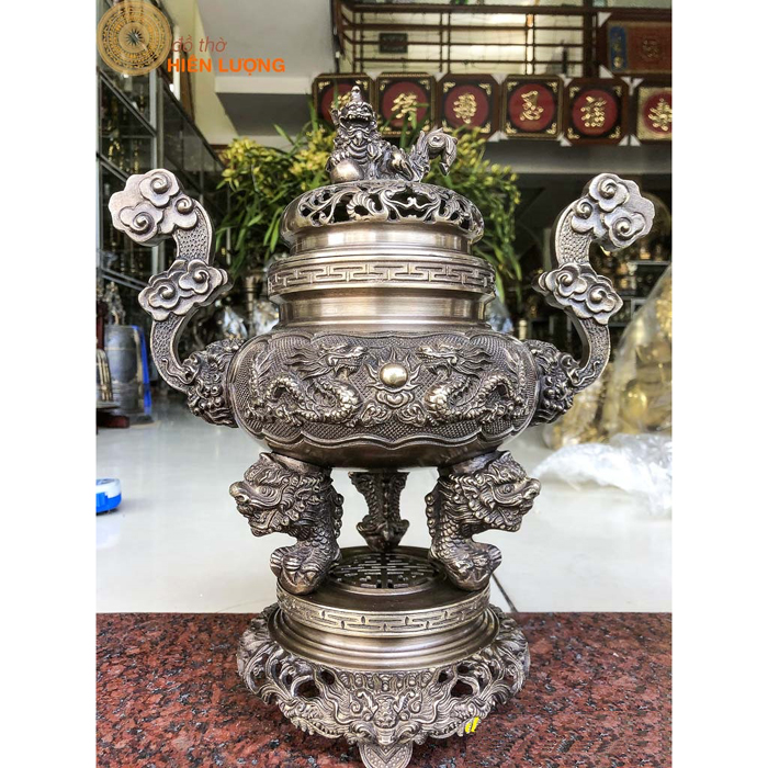 Đỉnh Đồng Thờ Cúng Cao 35cm (Đỉnh Số 1)