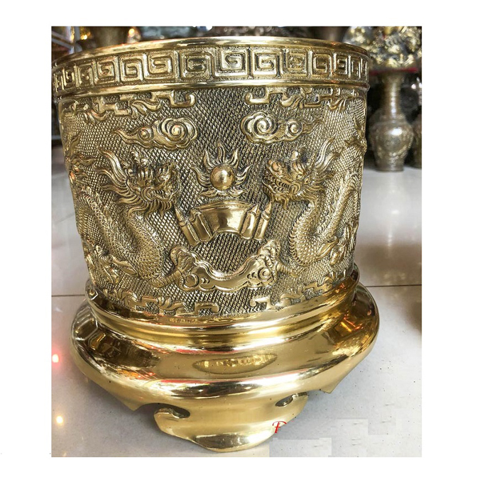 Bát Hương Bằng Đồng Vàng