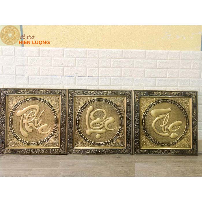 Bộ Tranh Chữ Phúc Lộc Thọ Liền Mê Thúc Nổi