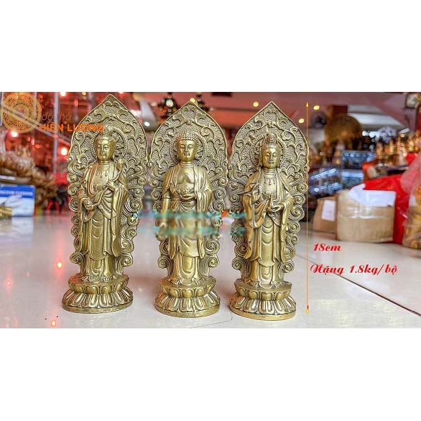 Tượng Tam Thế Đứng Bằng Đồng