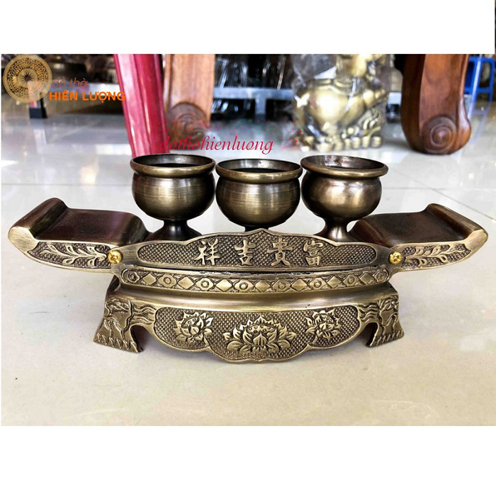 Ngai Chén Thờ Bằng Đồng – Khay Chén Thờ