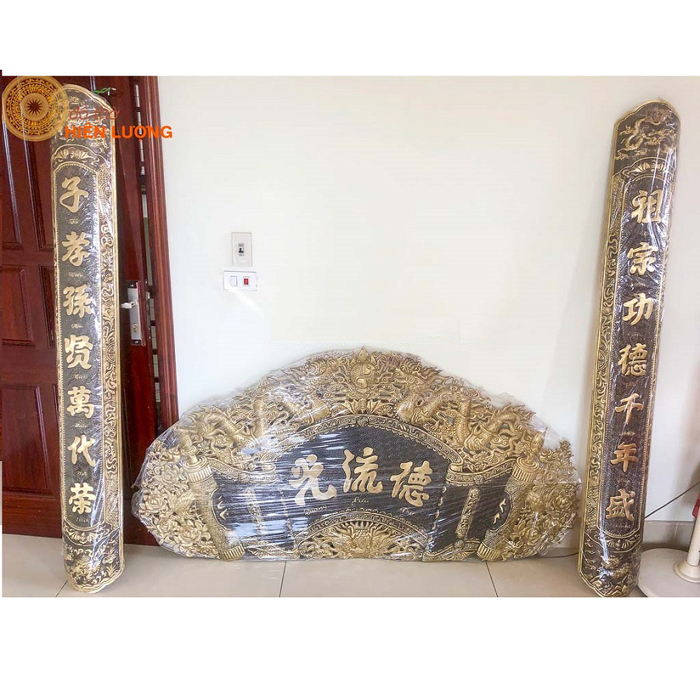 Hoành Phi Câu Đối Giả Cổ 1m76 Loại Dày