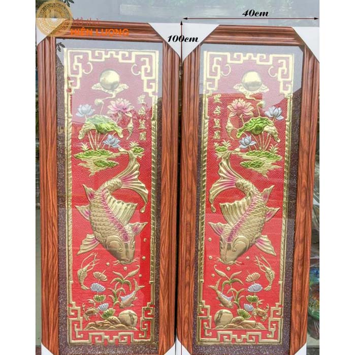 Tranh Lý Ngư Vọng Nguyệt Bằng Đồng