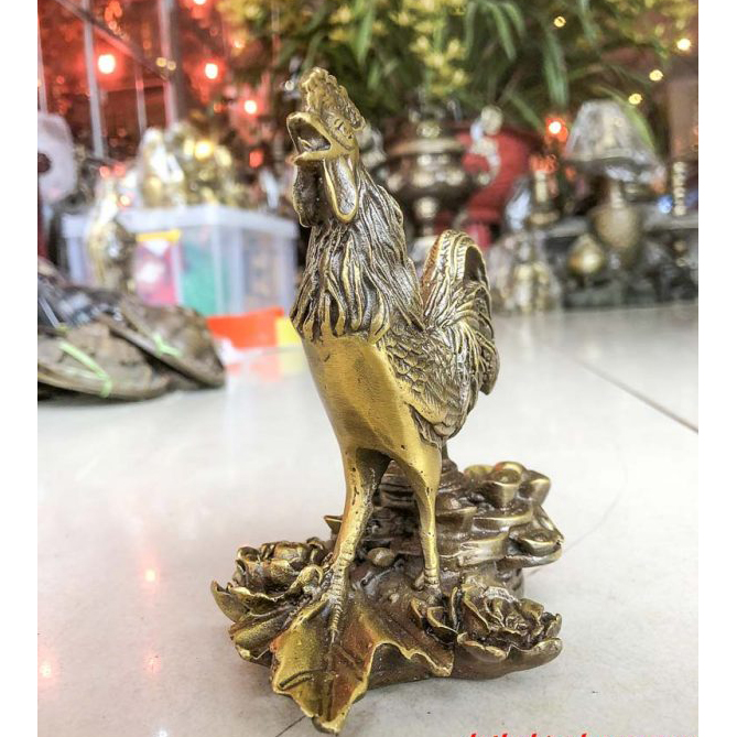 Tượng Gà Trống Hoa Hồng