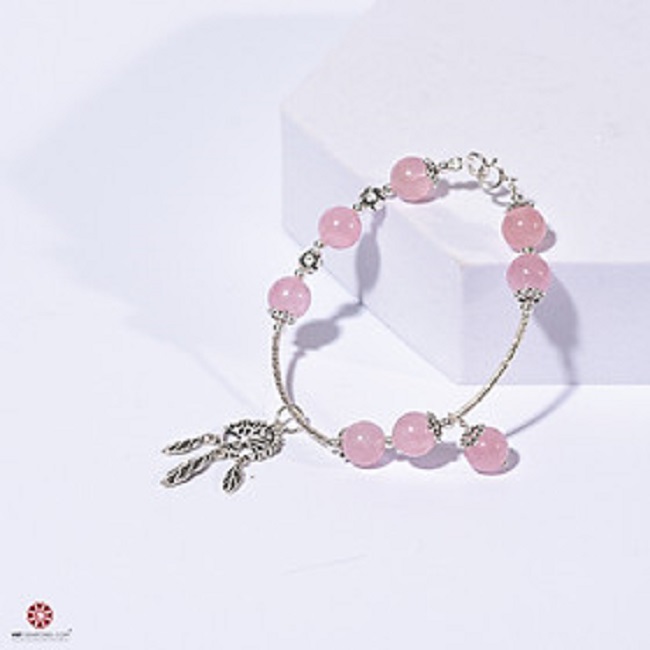 Lắc tay Thạch Anh Hồng tự nhiên