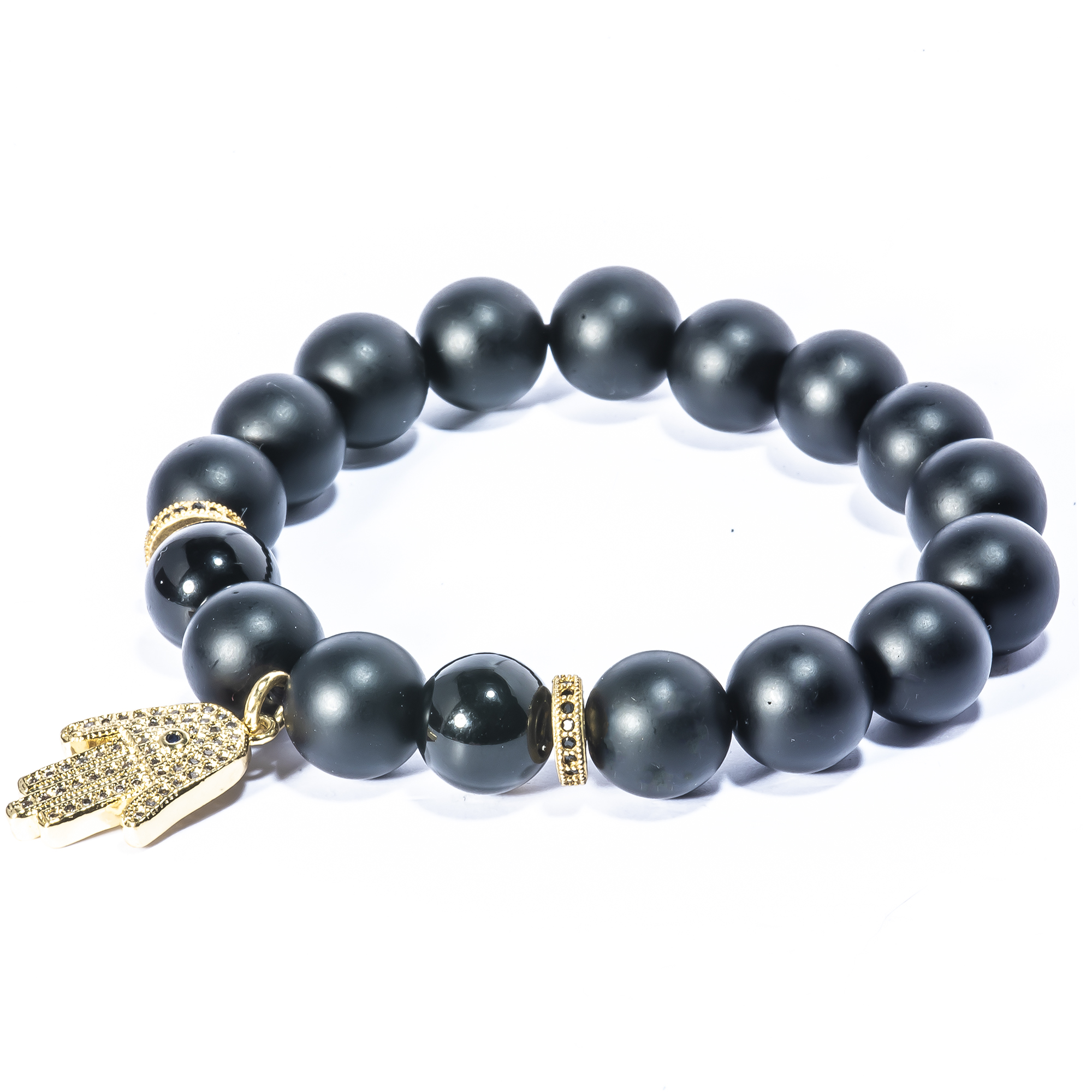 Vòng tay đá thiền Obsidian 10mm