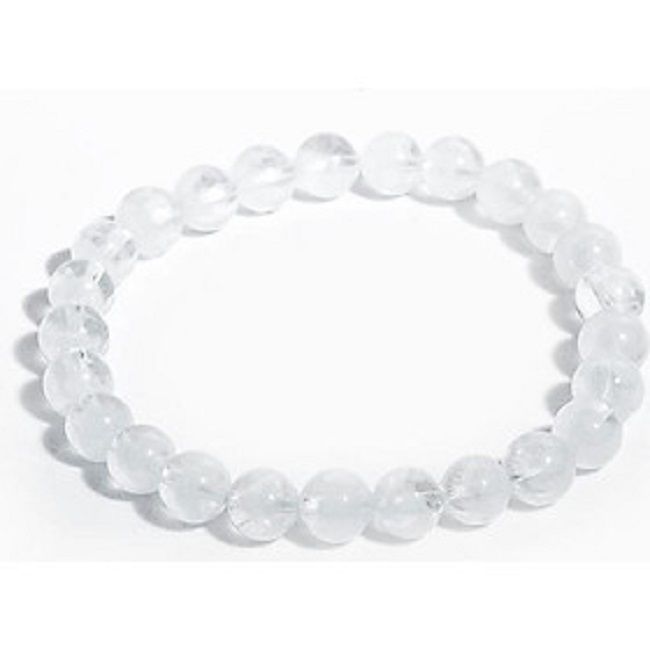 Vòng tay thạch anh ưu linh trắng 7mm