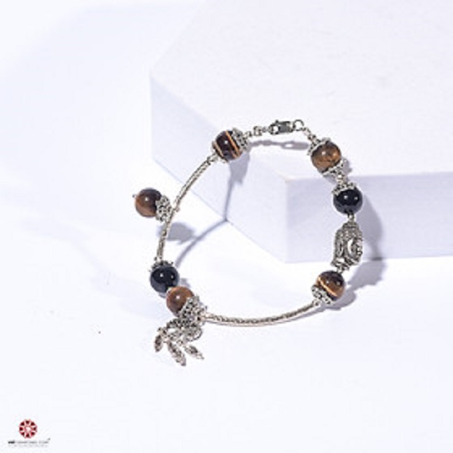 Vòng tay Trừ Tà đá Mắt Hổ Vàng