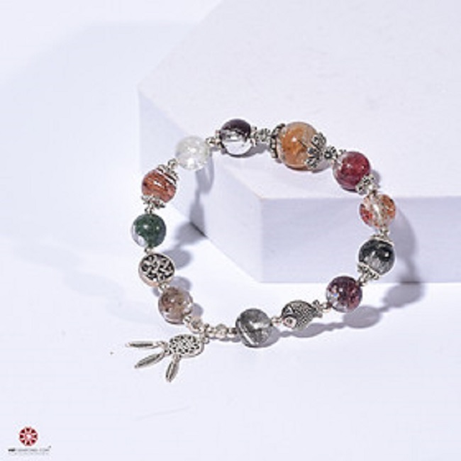 Lắc tay Thạch Anh Ưu Linh Đa Sắc