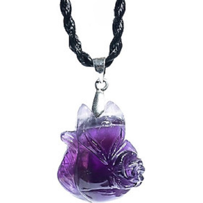 Mặt dây chuyền hồ ly thạch anh tím...