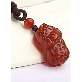 Mặt dây chuyền Tỳ Hưu Mã Não Đỏ