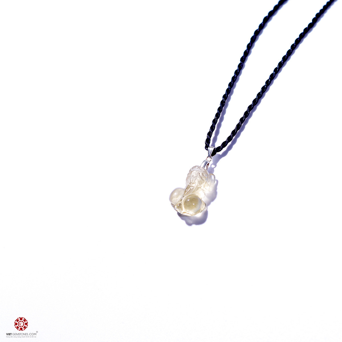 Mặt dây chuyền Tỳ Hưu Thạch Anh Vàng