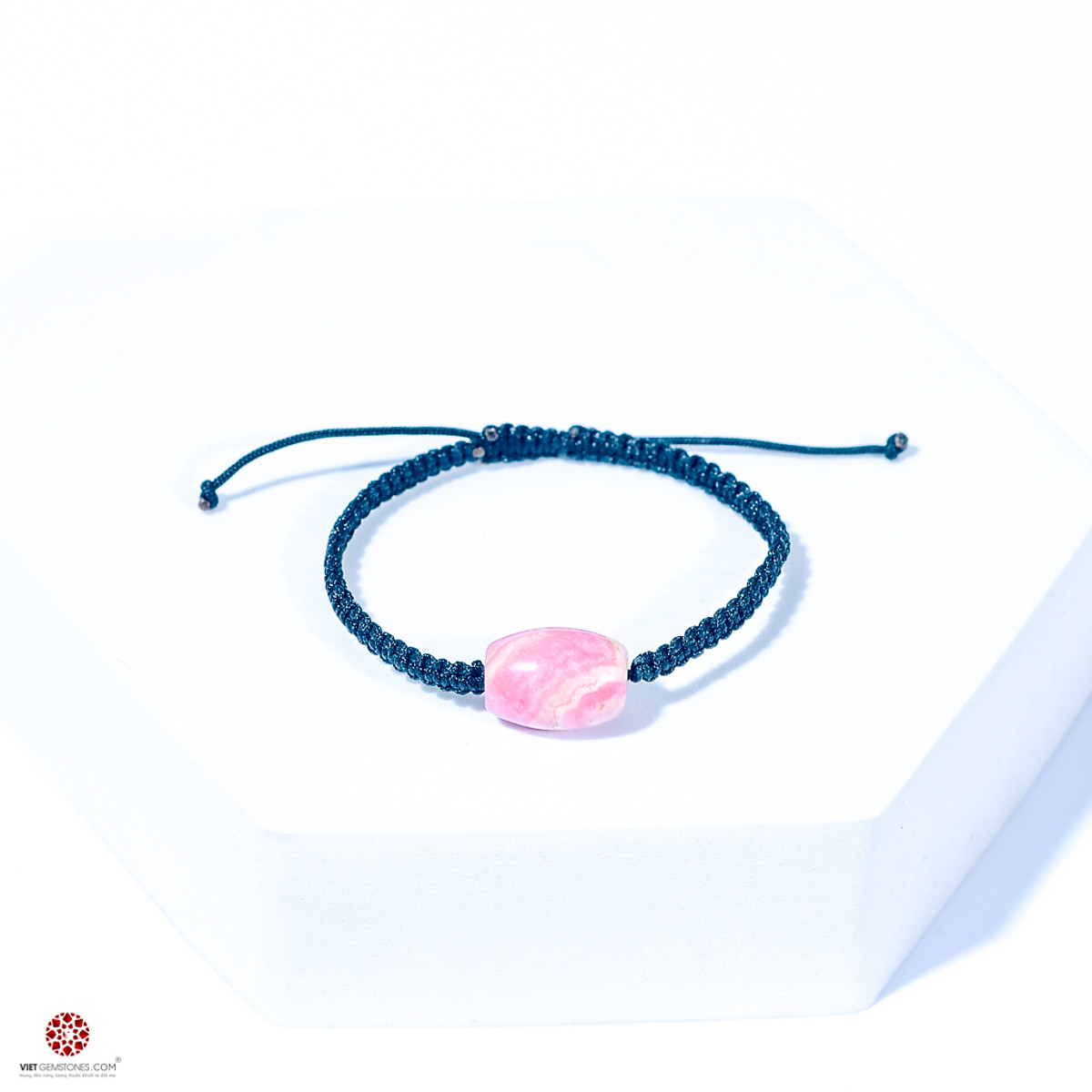 Vòng Mala Lu Thống đá Đào Hoa