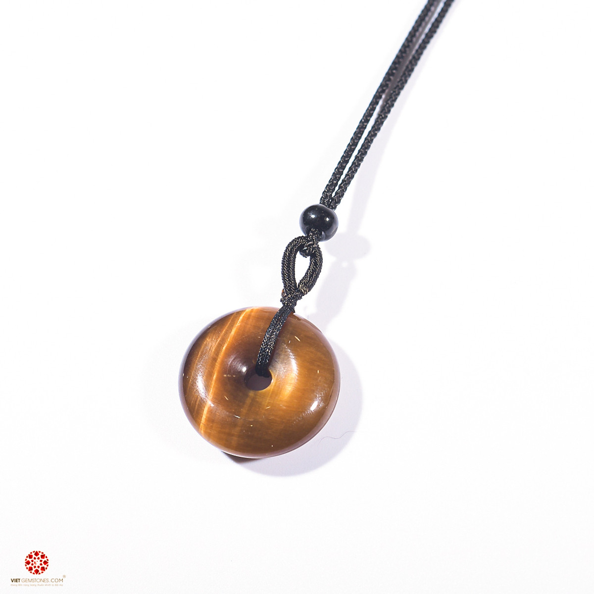 Mặt dây chuyền đồng điếu đá mắt hổ