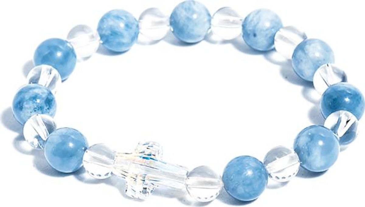 Vòng Chuỗi Mân Côi Hải Lam AQUA02