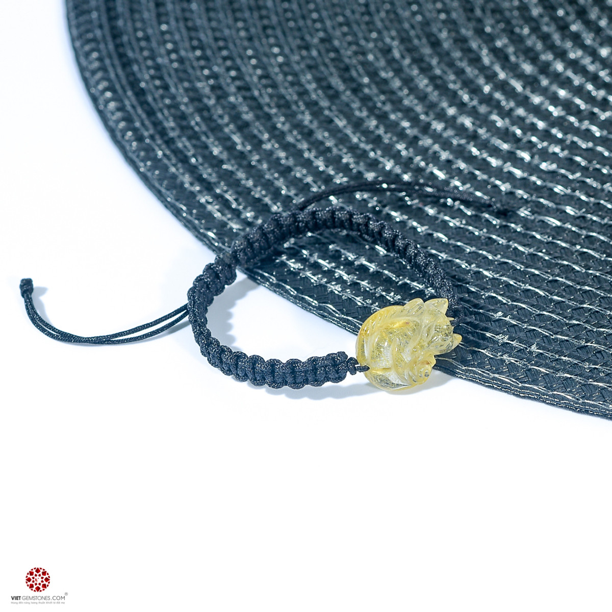 Vòng Mala Hồ Ly Thạch Anh Tóc Vàng