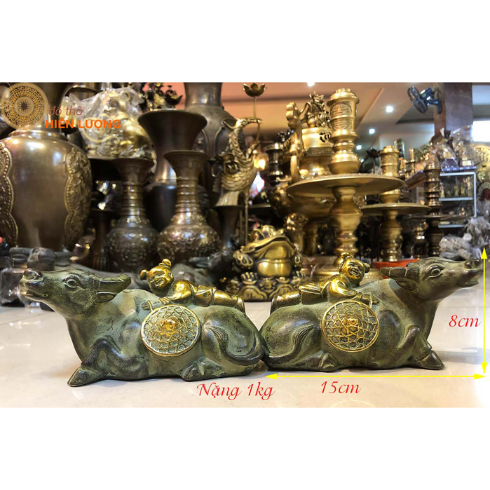  Đôi Tượng Trẻ Cưỡi Trâu Nằm 