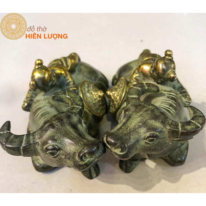  Đôi Tượng Trẻ Cưỡi Trâu Nằm 