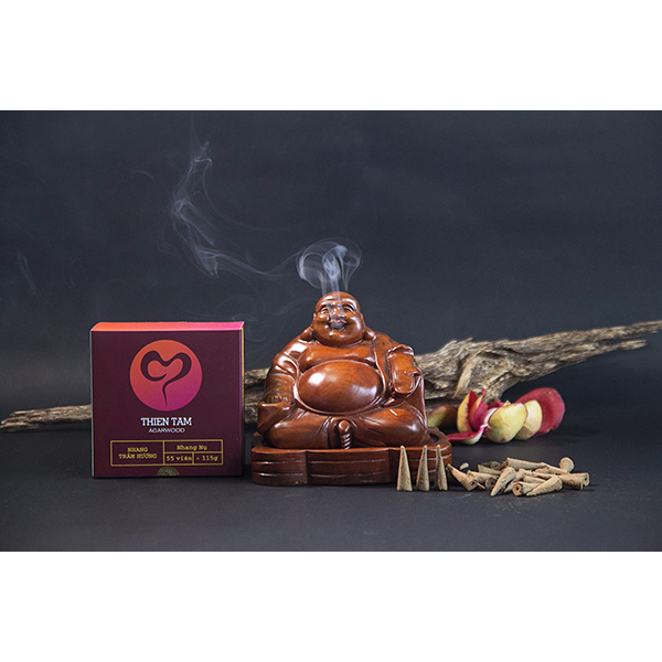 Di Lặc xông trầm gỗ hương