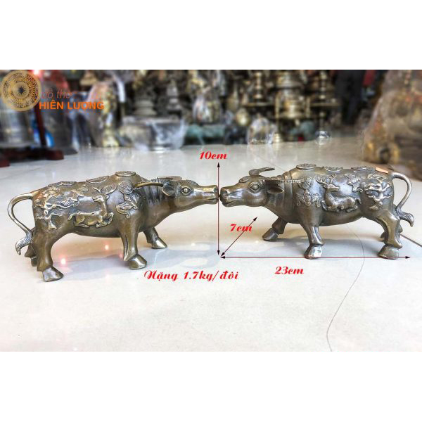  Đôi Tượng Trâu Ngũ Phúc Giả Cổ 