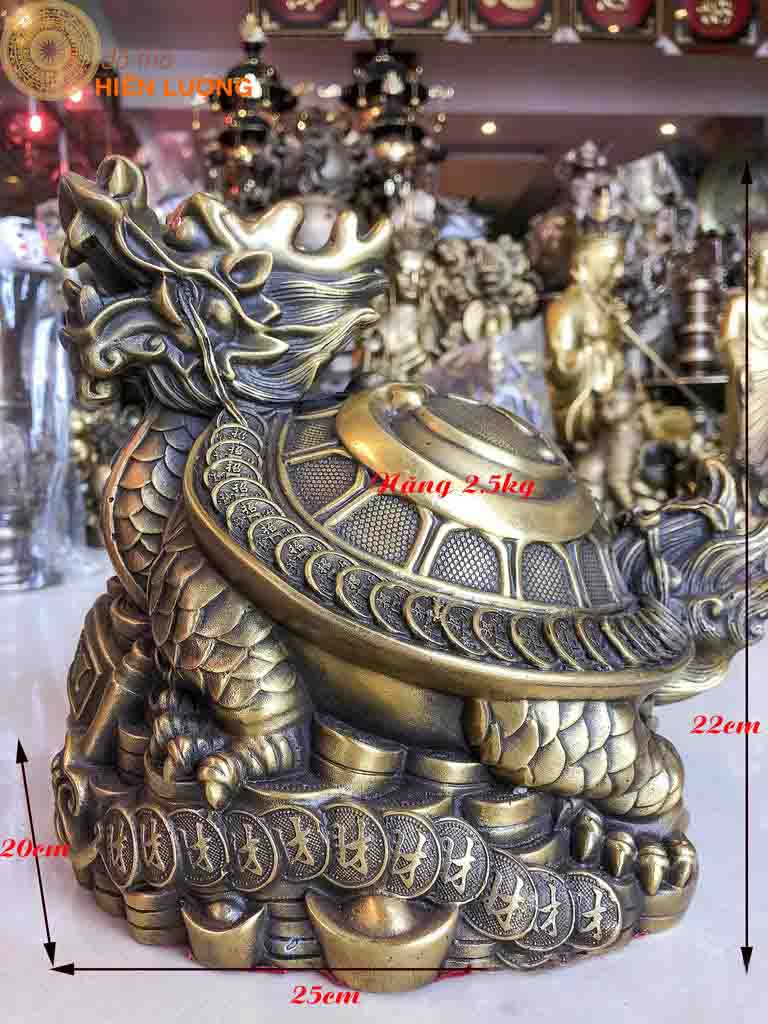 Rùa Đầu Rồng Chữ Phúc To