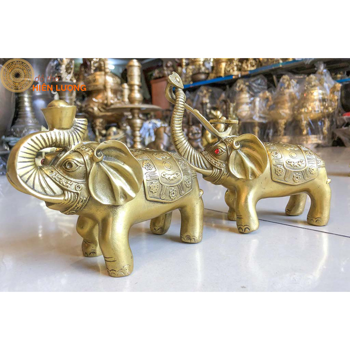  Đôi Tượng Voi Phong Thủy Cỡ Nhỏ 