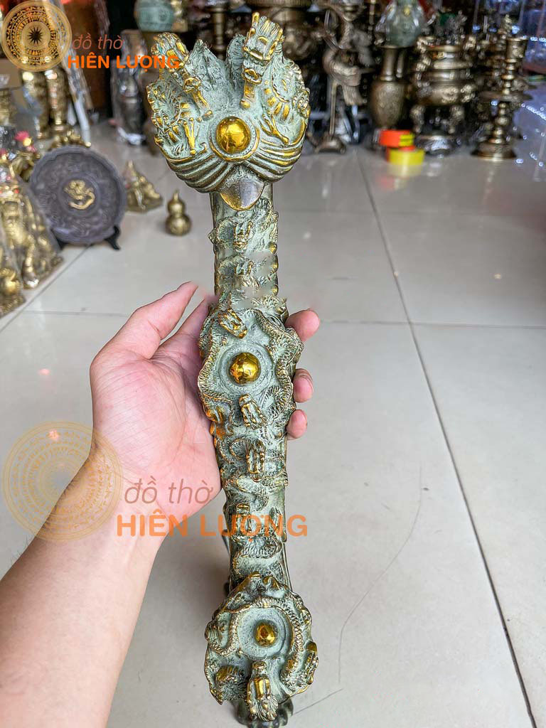 Gậy Như Ý Cá Chép Rồng