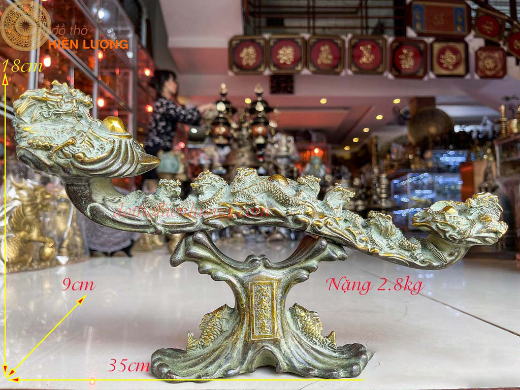 Gậy Như Ý Cá Chép Rồng