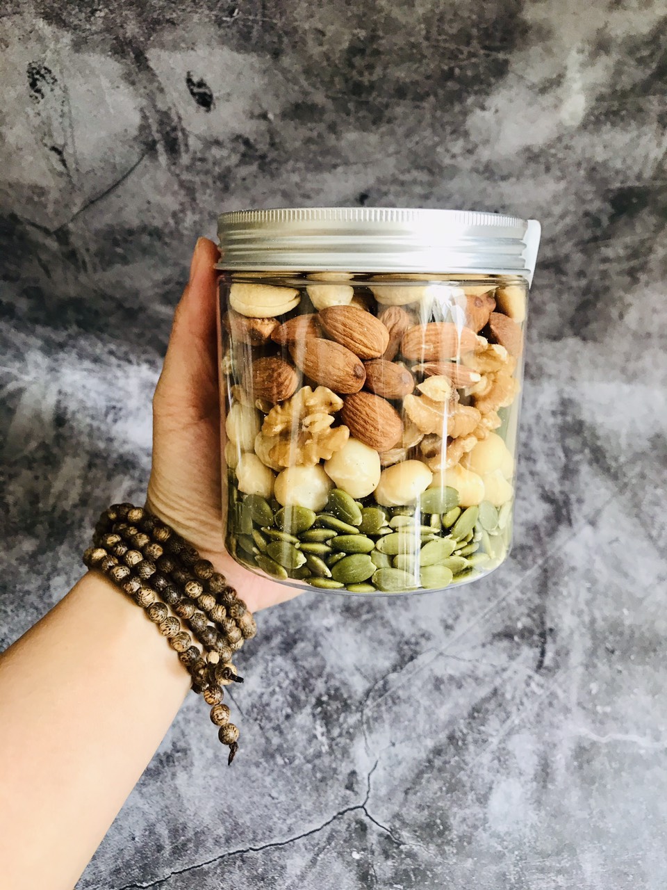 Mix nuts 5 loại hạt hủ pet 500g