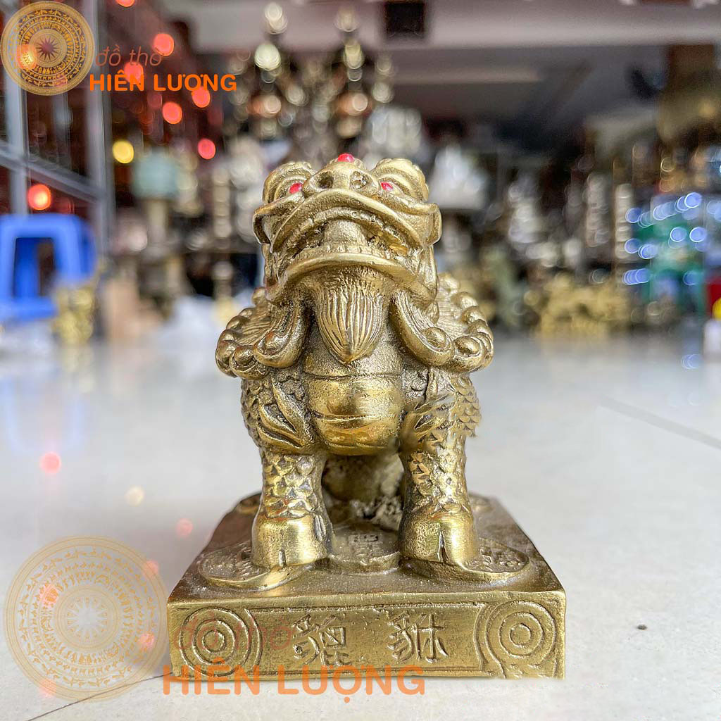 Kì Lân Ngồi Bệ Vuông Phong Thủy