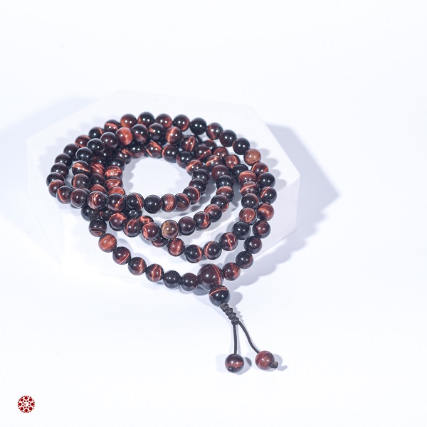 Vòng tràng hạt 108 viên đá mắt hổ