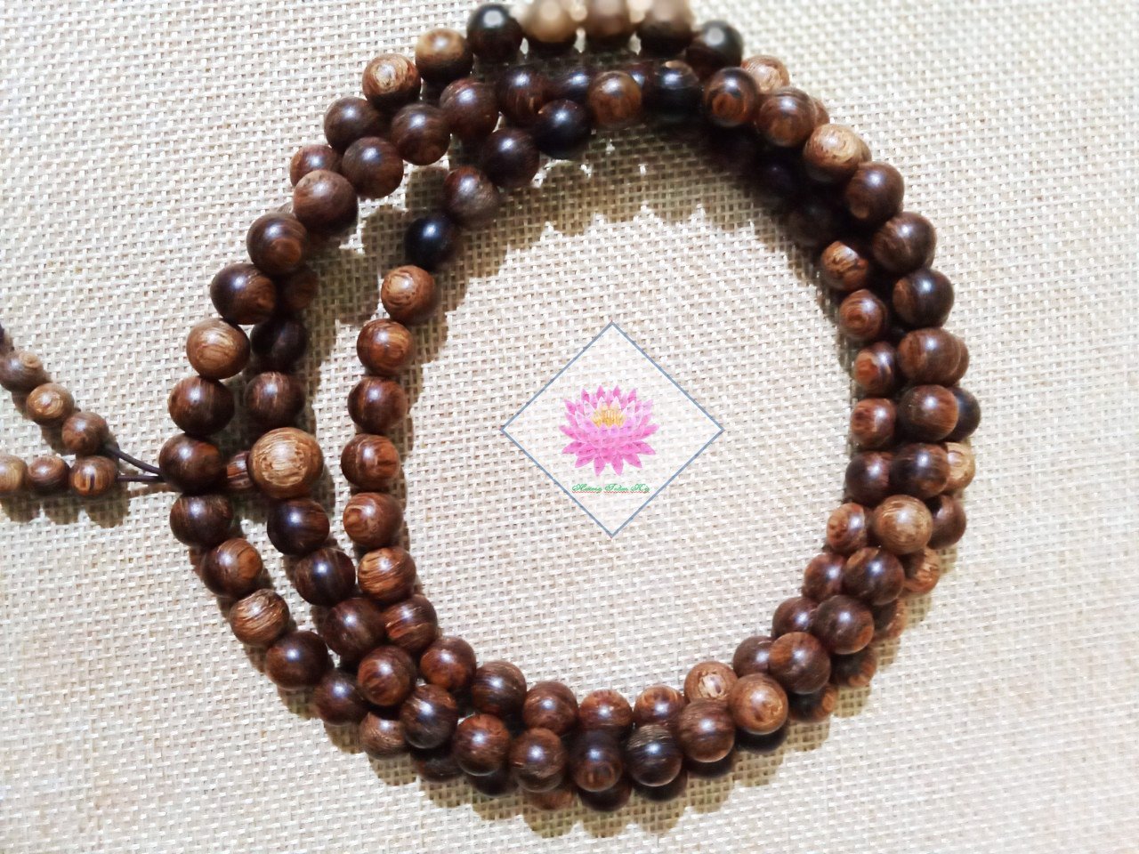 Vòng trầm sánh chìm 108 hạt 8 li