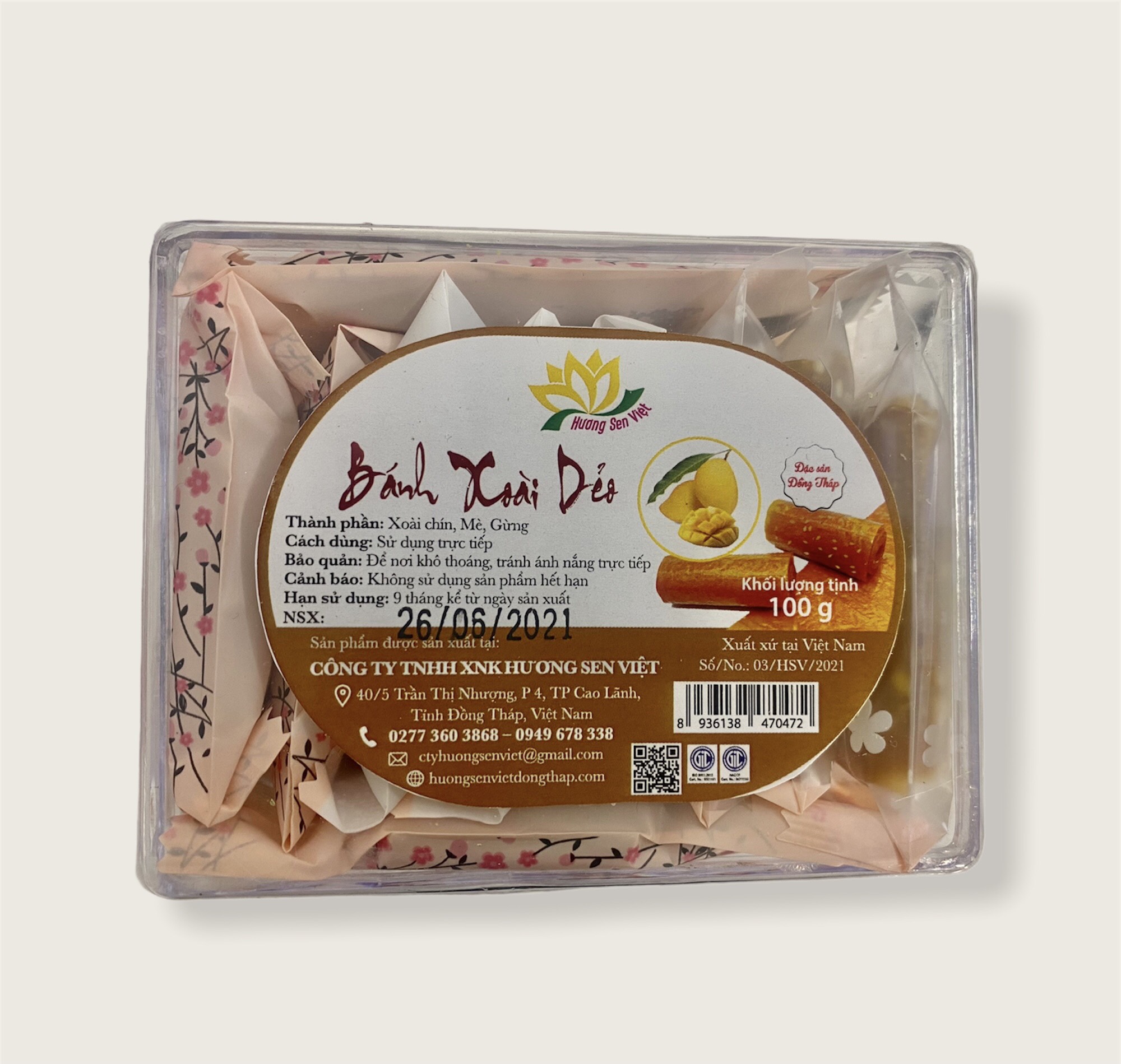 Bánh xoài dẻo 80g