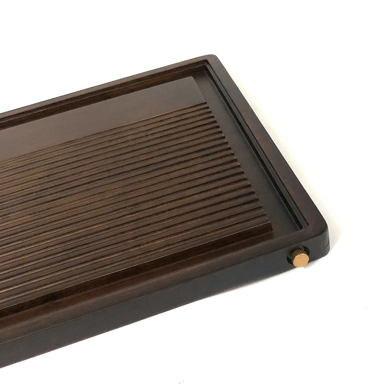 Khay trà gỗ thoát nước tự động - Trung bình 56,5cm x 29cm x 2cm