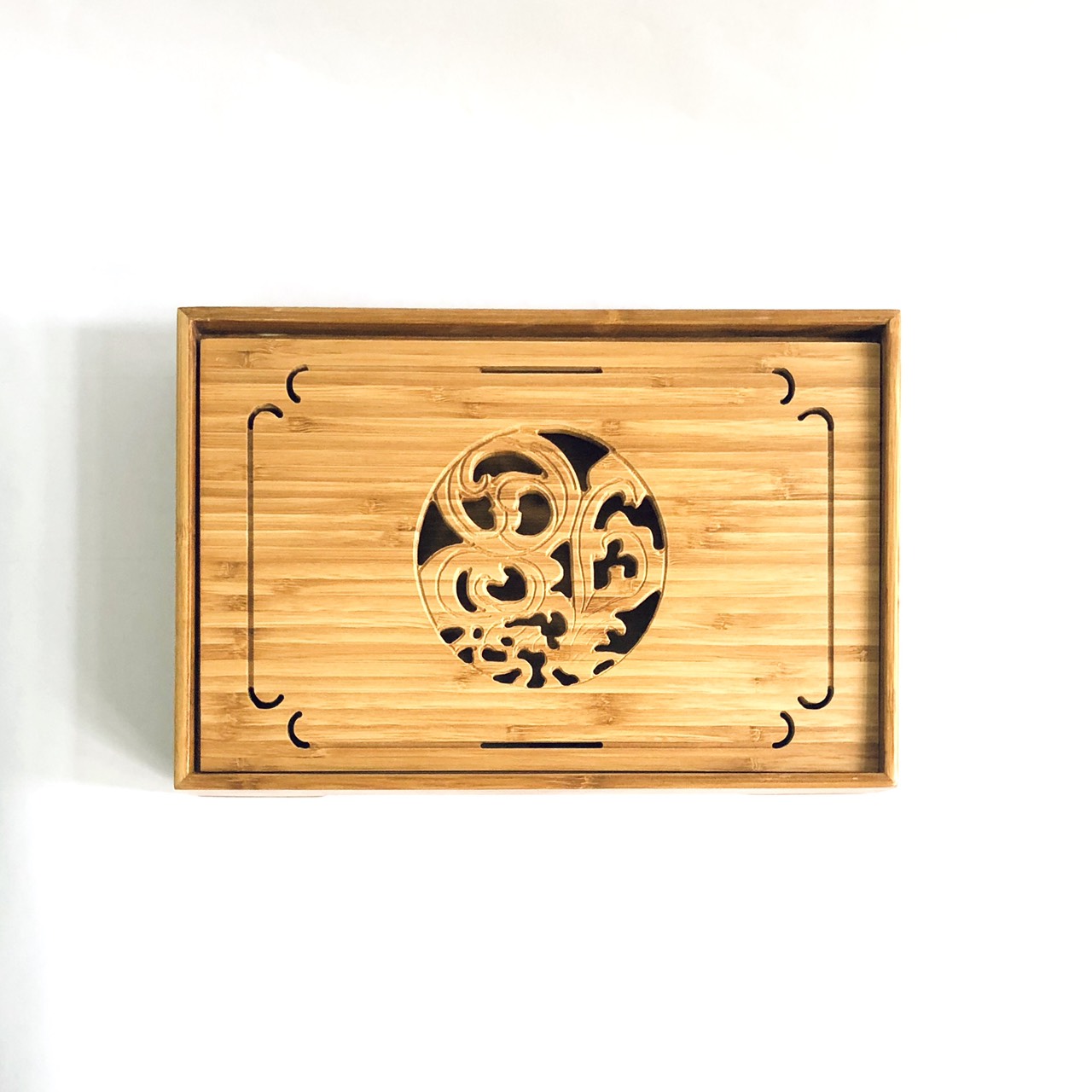 Khay trà gỗ hộp cắt CNC 