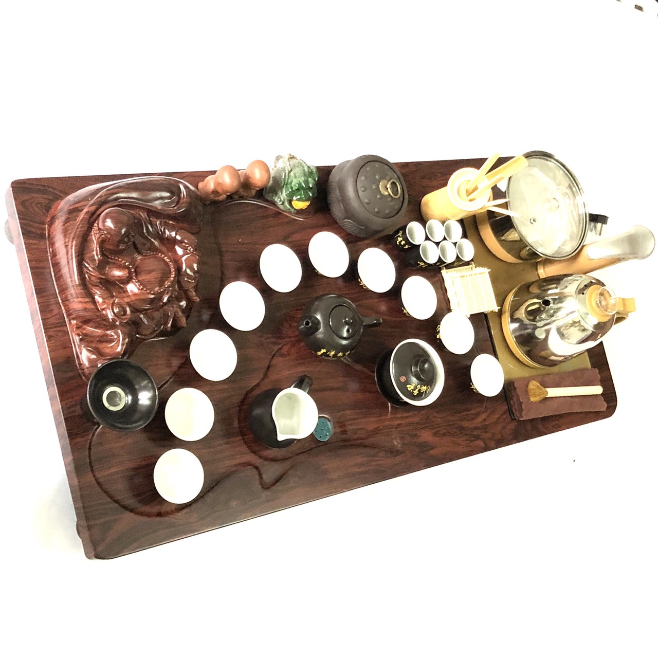 Bàn trà điện thông minh Phật Di Lặc