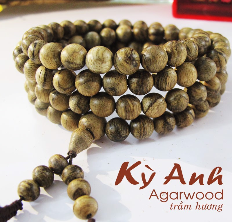 Chuỗi 108 Hạt, 8mm Trầm-C044