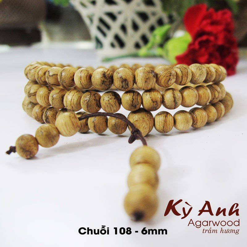 Chuỗi 108 Trầm Hương 6ly C34