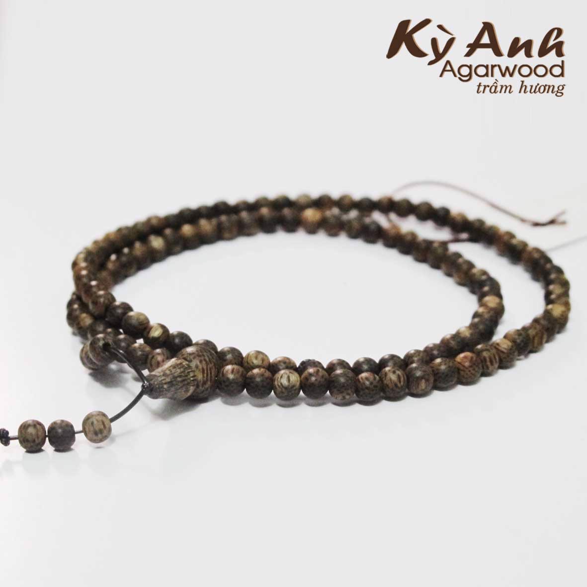 Chuỗi Trầm Hương 108 Hạt 4 Ly